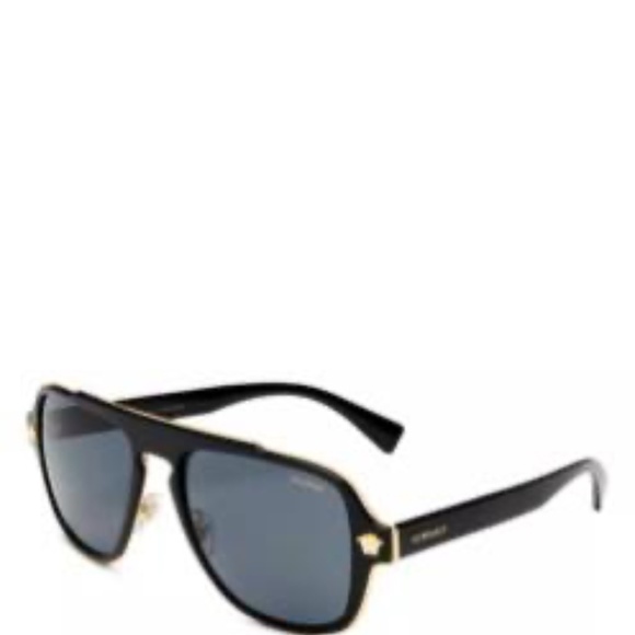 Versace Sunglasses Mod.2199 used unisex polarized Pre Loved Black Gold Designer - Picture 14 of 14